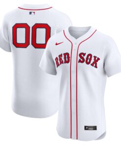 Boston Red SoxHome Elite Custom Jersey  White