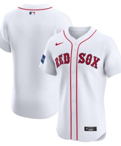 Boston Red SoxHome Elite Patch Jersey  White