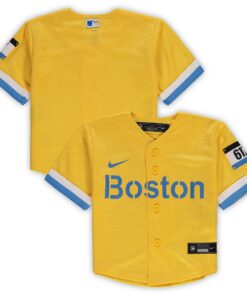 Boston Red SoxInfant MLB City Connect Replica Jersey  Gold 1