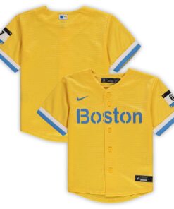 Boston Red SoxToddler MLB City Connect Replica Team Jersey  Gold