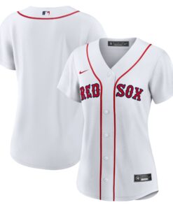Boston Red SoxWomen_s Home Replica Team Jersey  White