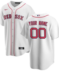 Boston Red SoxYouth Home Replica Custom Jersey  White