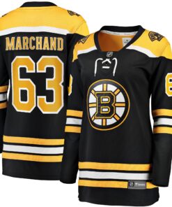 Brad Marchand Boston Bruins Fanatics Women_s Home Breakaway Jersey  Black