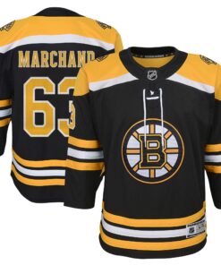 Brad Marchand Boston Bruins Youth Home Premier Player Jersey  Black