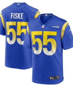Braden Fiske Los Angeles Rams  Team Game Jersey   Royal