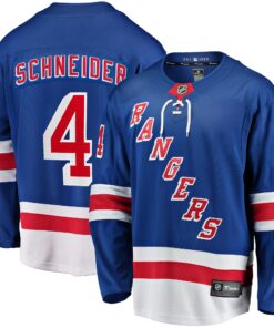 Braden Schneider New York Rangers Fanatics Home Premier Breakaway Player Jersey  Blue