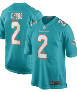 Bradley Chubb Miami Dolphins  Game Player Jersey  Aqua