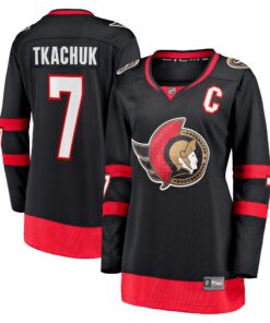 Brady Tkachuk Ottawa Senators Fanatics Women_s Home Breakaway Player Jersey  Black