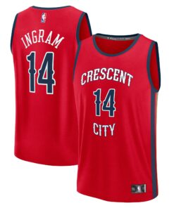 Brandon Ingram New Orleans Pelicans Fanatics Fast Break Replica Jersey - Statement Edition - Red