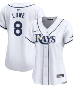 Brandon Lowe Tampa Bay RaysWomen_s  Home Limited Player Jersey  White