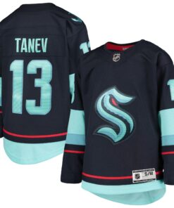 Brandon Tanev Seattle Kraken Youth Home Premier Player Jersey  Deep Sea Blue