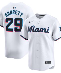 Braxton Garrett Miami MarlinsHome Limited Player Jersey  White