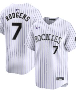 Brendan Rodgers Colorado RockiesHome Limited Player Jersey  White