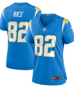 Brenden Rice Los Angeles Chargers  Women_s  Game Jersey   Powder Blue