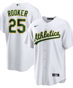 Brent Rooker Oakland AthleticsHome Replica Jersey  White