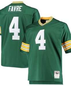 Brett Favre Green Bay Packers Mitchell amp Ness Big amp Tall 1996 Retired Player Replica Jersey  Green