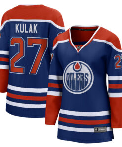Brett Kulak Edmonton Oilers Fanatics Women_s Home Breakaway Player Jersey  Royal