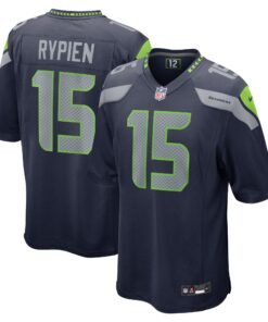 Brett Rypien Seattle Seahawks  Team Game Jersey  College Navy