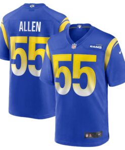 Brian Allen Los Angeles Rams  Game Jersey  Royal