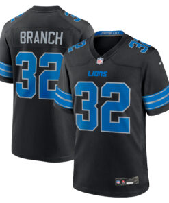 Brian Branch Detroit Lions  2nd Alternate Game Jersey  Black