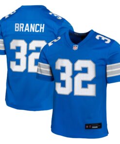 Brian Branch Detroit Lions  Youth Team Player Game Jersey  Blue