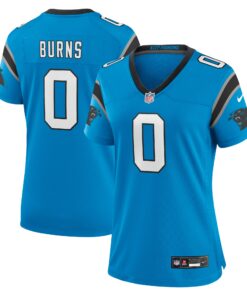 Brian Burns Carolina Panthers  Women_s Alternate Game Jersey  Blue