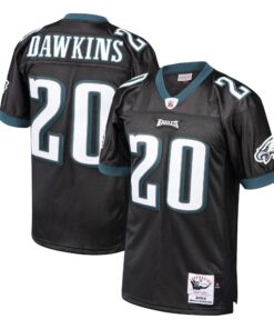 Brian Dawkins Philadelphia Eagles 2003 Mitchell amp Ness Authentic Throwback Retired Player Jersey  Black