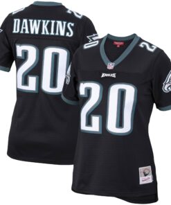 Brian Dawkins Philadelphia Eagles Mitchell amp Ness Women_s Legacy Replica Team Jersey  Black