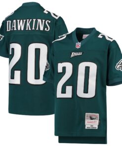 Brian Dawkins Philadelphia Eagles Mitchell amp Ness Youth 2004 Legacy Retired Player Jersey  Midnight Green
