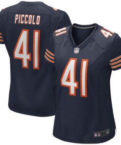 Brian Piccolo Chicago Bears  Women_s Game Retired Player Jersey  Navy