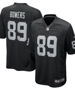 Brock Bowers Las Vegas Raiders  2024 NFL Draft First Round Pick Player Game Jersey  Black