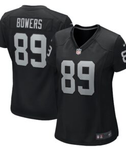 Brock Bowers Las Vegas Raiders  Women_s Team Game Jersey   Black