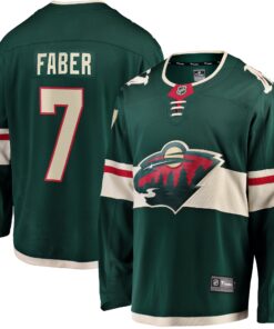 Brock Faber Minnesota Wild Fanatics Home Breakaway Player Jersey  Green
