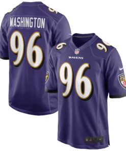 Broderick Washington Baltimore Ravens  Game Player Jersey  Purple