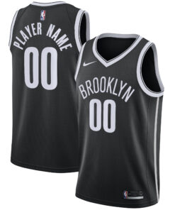Brooklyn Nets 202021 Swingman Custom Jersey - Icon Edition - Black