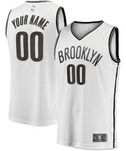 Brooklyn Nets Fanatics Fast Break Custom Replica Jersey - Association Edition - White