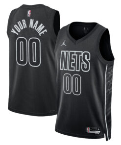 Brooklyn Nets Jordan Brand Unisex 202223 Swingman Custom Jersey - Statement Edition - Black