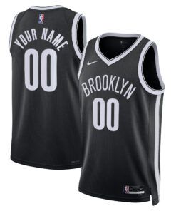 Brooklyn Nets Unisex Swingman Custom Jersey Black - Icon Edition 1