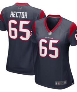 Bruce Hector Houston Texans  Women_s  Game Jersey   Navy