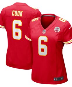 Bryan Cook Kansas City Chiefs  Women_s Game Player Jersey  Red