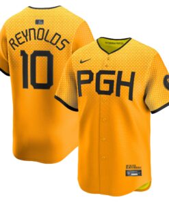 Bryan Reynolds Pittsburgh PiratesCity Connect Limited Player Jersey  Gold