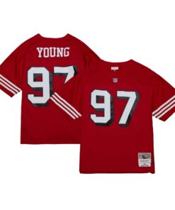 Bryant Young San Francisco 49ers Mitchell amp Ness Legacy Replica Jersey  Scarlet