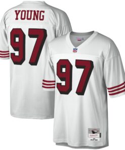Bryant Young San Francisco 49ers Mitchell amp Ness Legacy Replica Jersey  White