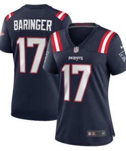 Bryce Baringer New England Patriots  Women_s Team Game Jersey   Navy