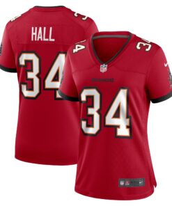 Bryce Hall Tampa Bay Buccaneers  Women_s Team Game Jersey   Red
