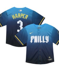 Bryce Harper Philadelphia PhilliesToddler 2024 City Connect Limited Player Jersey  Blue