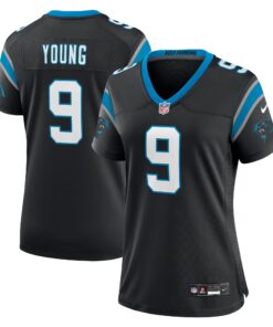 Bryce Young Carolina Panthers  Women_s Team Game Jersey  Black