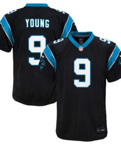 Bryce Young Carolina Panthers  Youth Game Jersey  Black