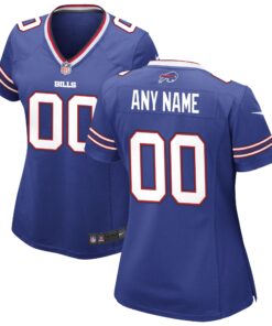 Buffalo Bills  Women_s Custom Game Jersey  Royal