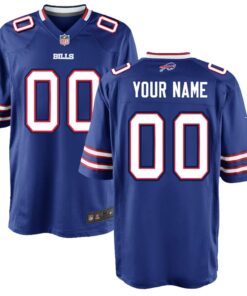 Buffalo Bills  Youth Custom Game Jersey  Royal